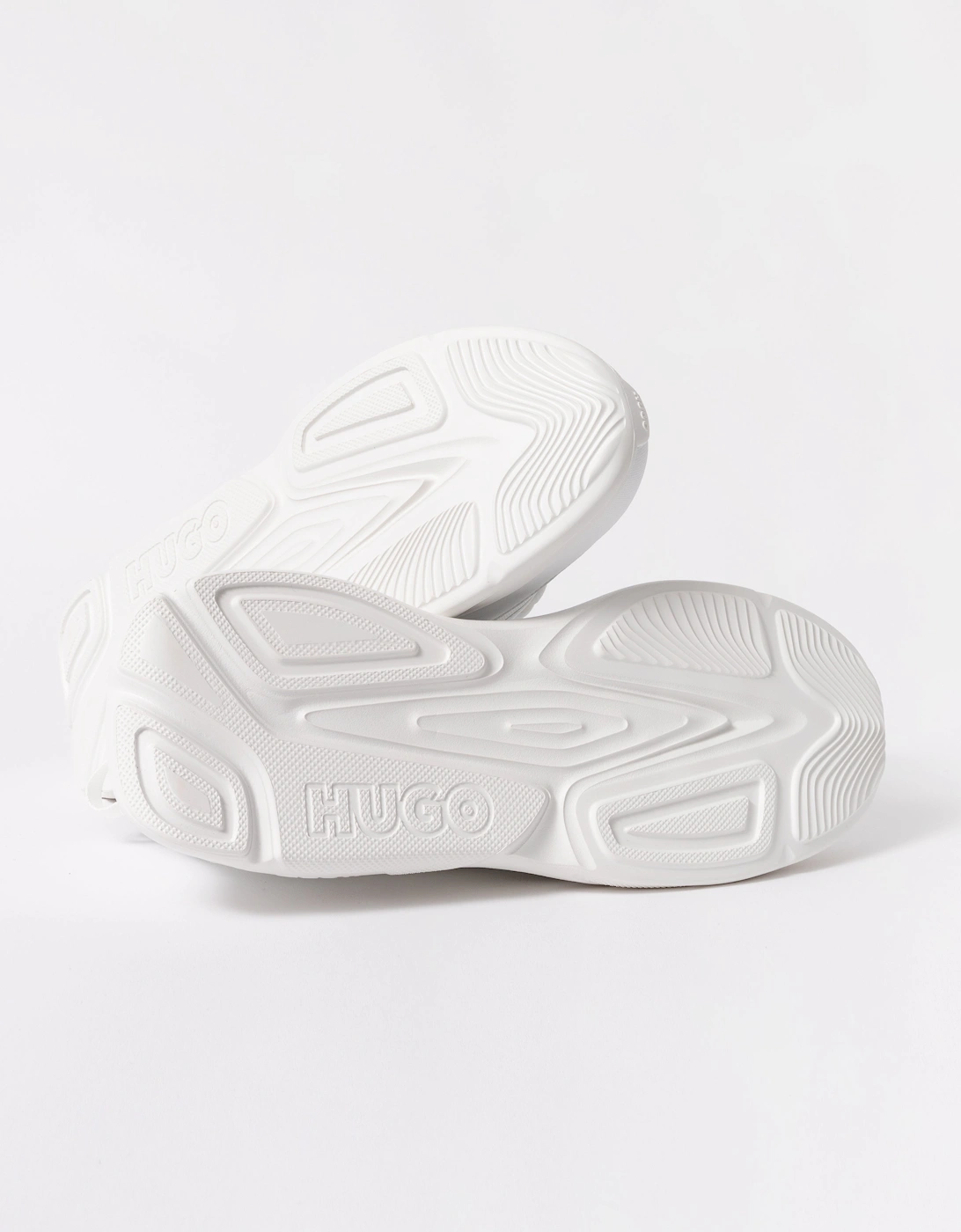 HUGO Leon_Runn_cvpu_N Mens Trainers - Open White 116