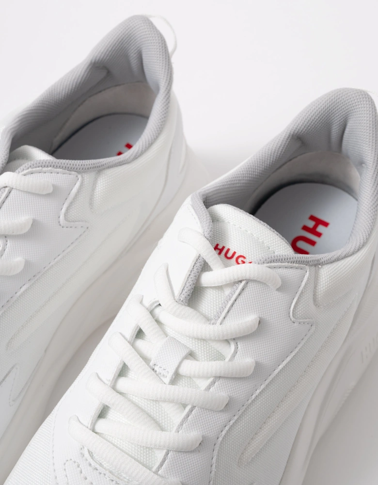 HUGO Leon_Runn_cvpu_N Mens Trainers - Open White 116