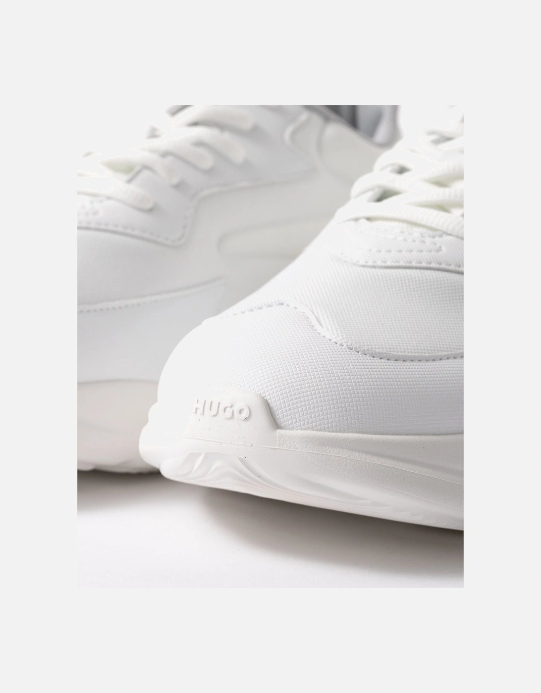 HUGO Leon_Runn_cvpu_N Mens Trainers - Open White 116