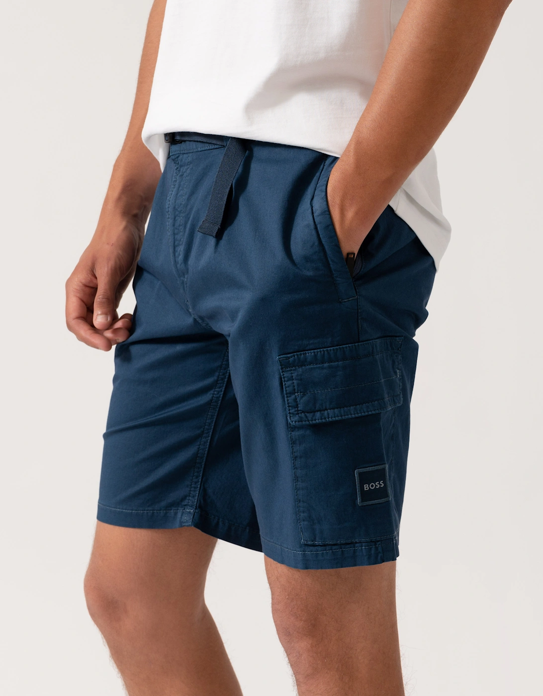 BOSS Orange Sariel Mens Shorts - Open Blue 466