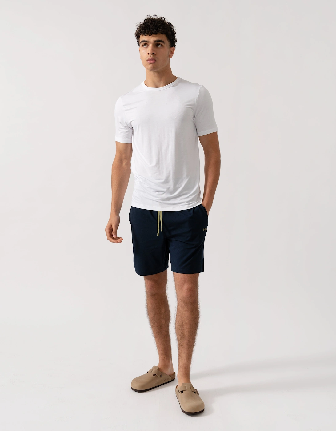 BOSS Orange RN Bamboo 3-Pack Mens T-Shirts - White 100