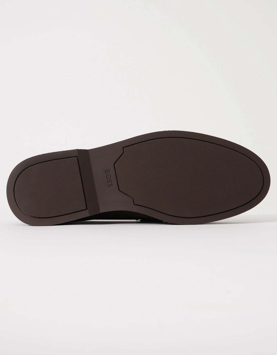 BOSS Orange Sienna Mens Suede Loafers - Dark Brown 203