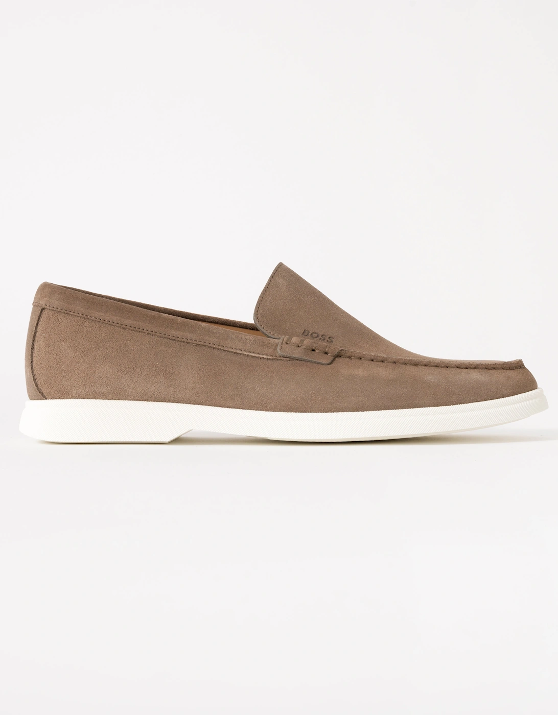BOSS Orange Sienna Mens Suede Loafers - Medium Beige 260