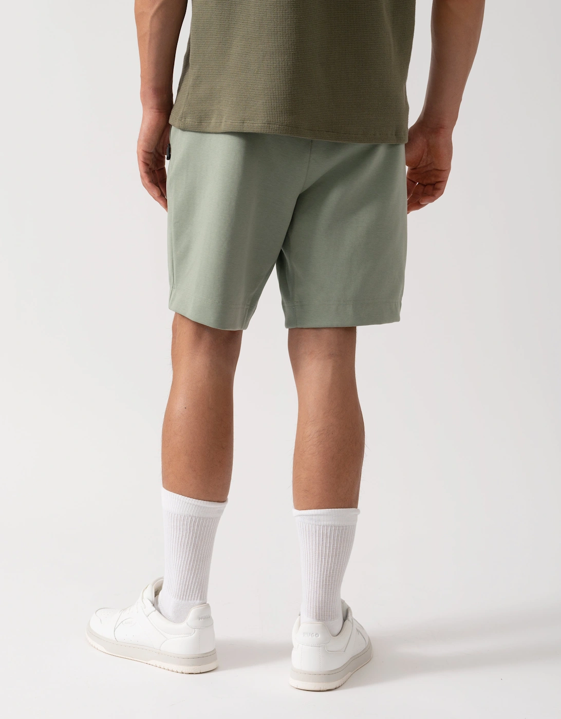 BOSS Green Headlo Rib Mens Shorts - Open Green 357
