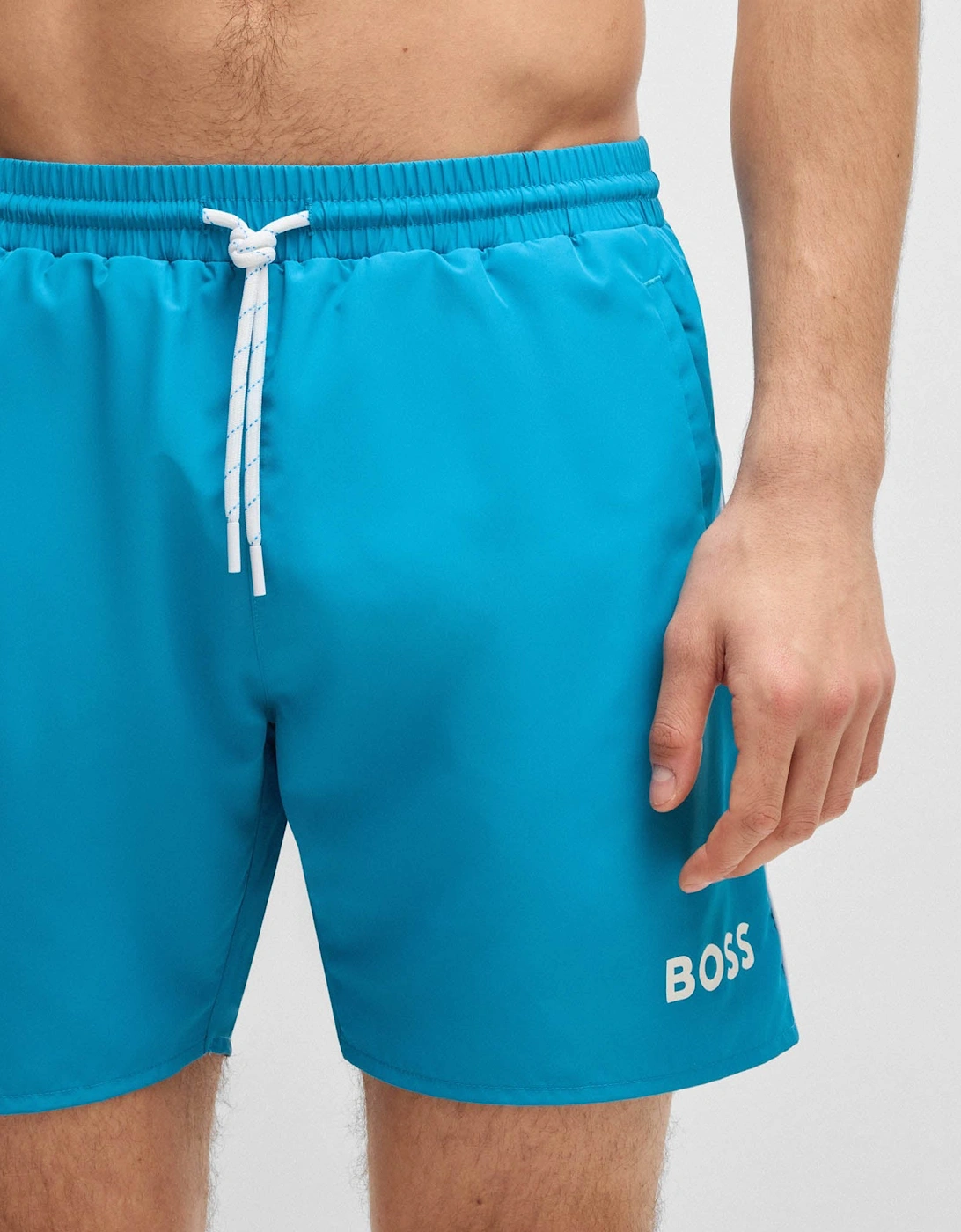 BOSS Orange Starfish Mens Swim Shorts - Turquoise/Aqua 443
