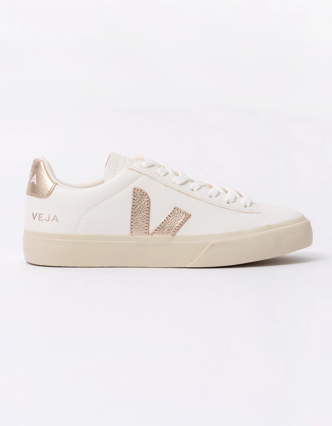 Campo Leather Womens Trainers - White/Platine