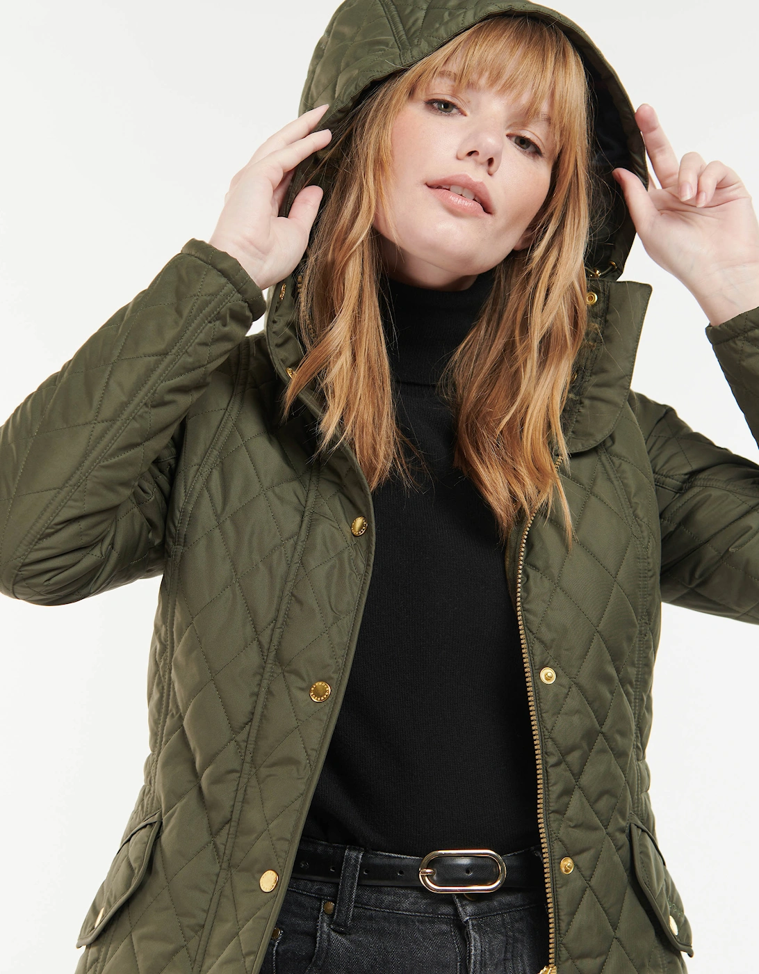 Millfire Quilted Womens Jacket - Olive/Classic
