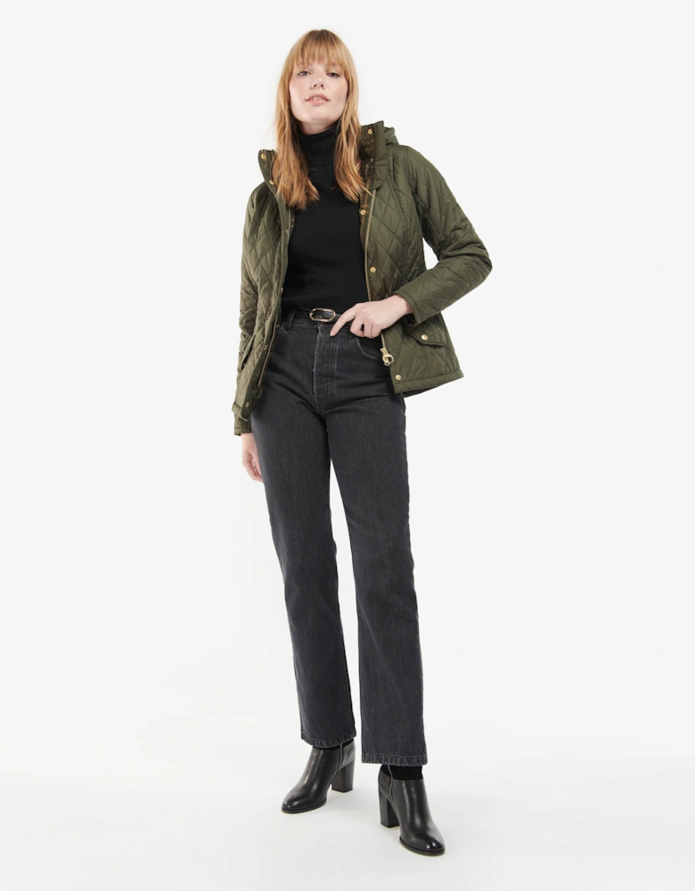 Millfire Quilted Womens Jacket - Olive/Classic