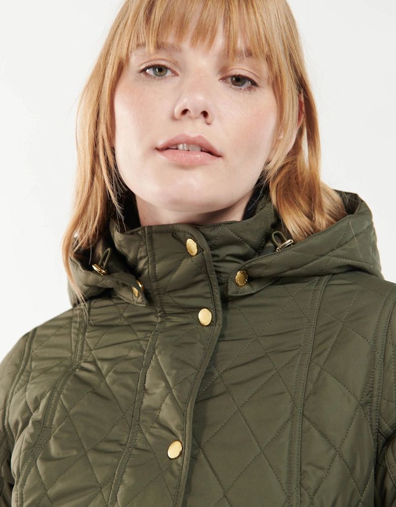 Millfire Quilted Womens Jacket - Olive/Classic