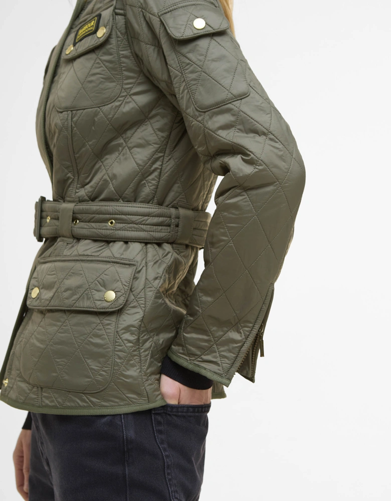 Womens Polarquilt Jacket - Dusky Khaki