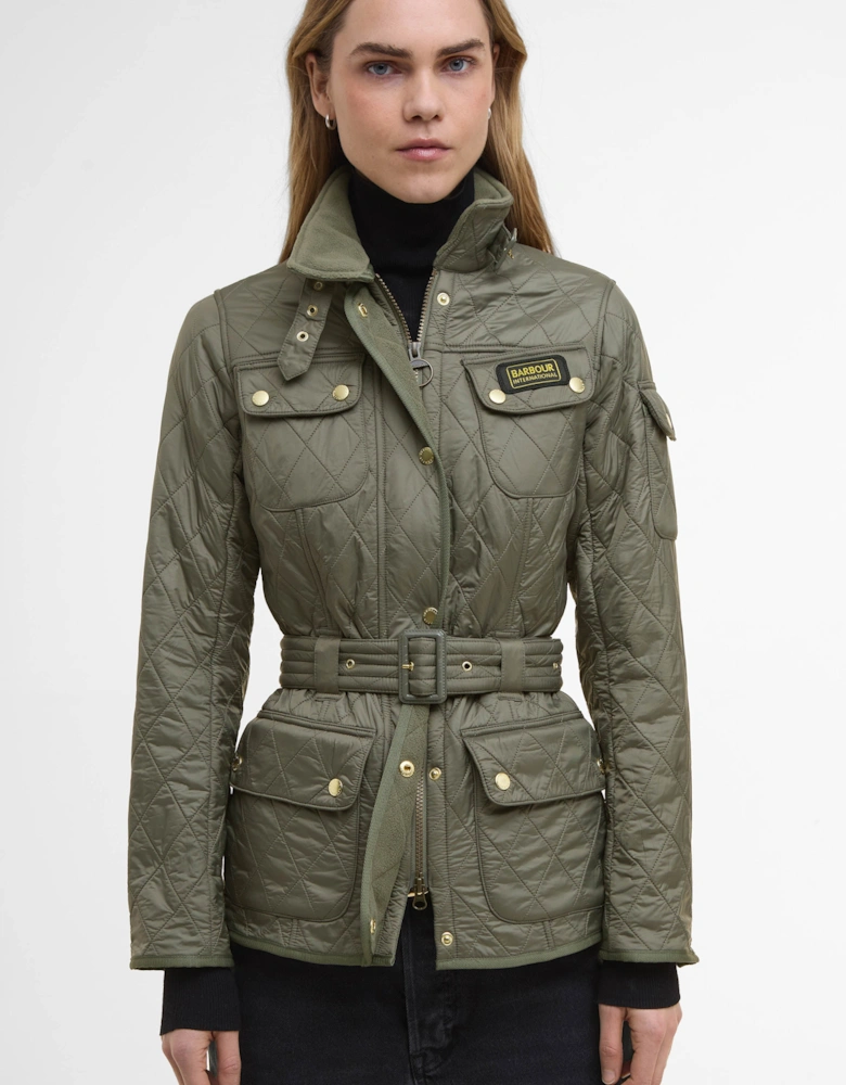 Womens Polarquilt Jacket - Dusky Khaki