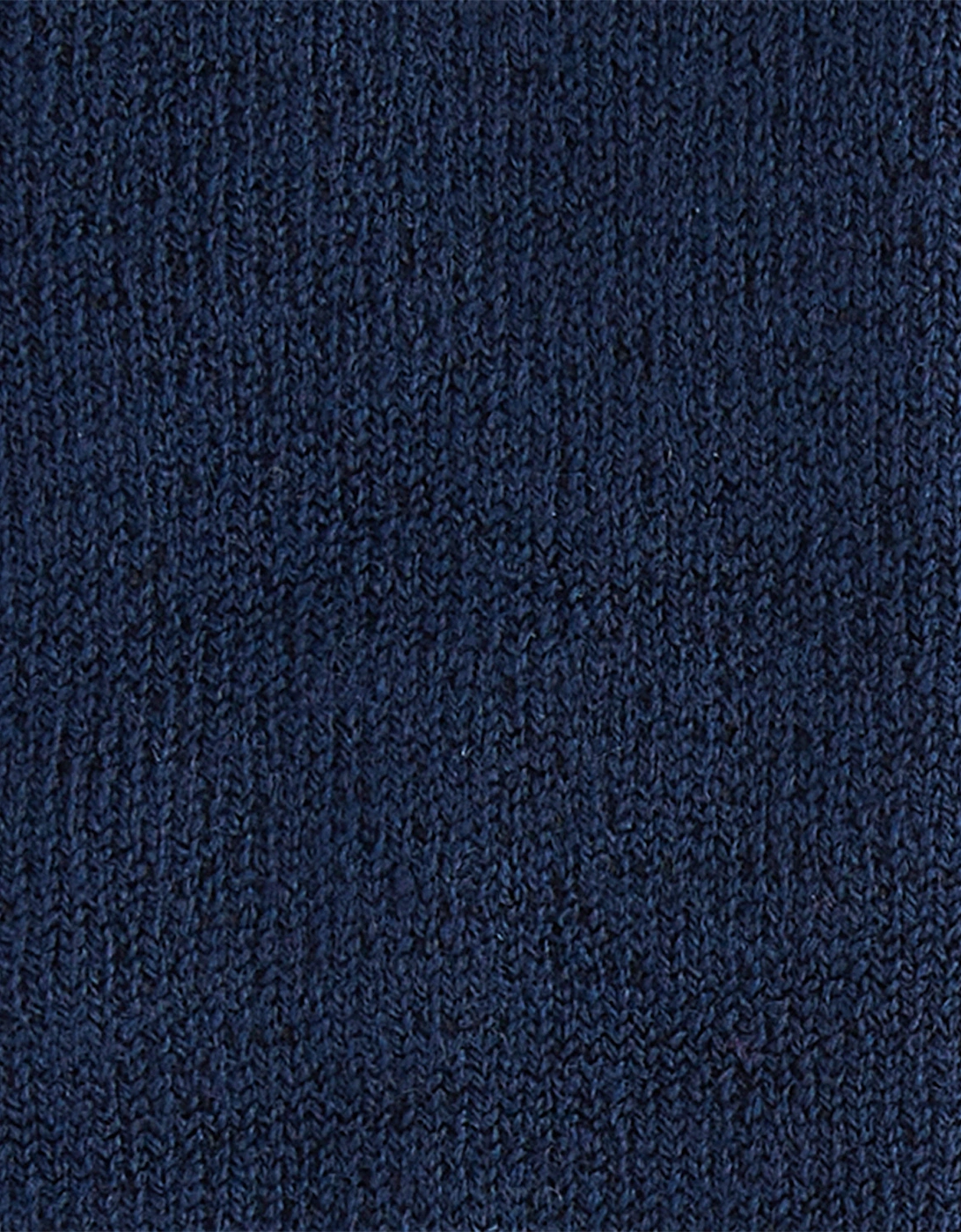 Wellington Knee Length Womens Socks - Navy
