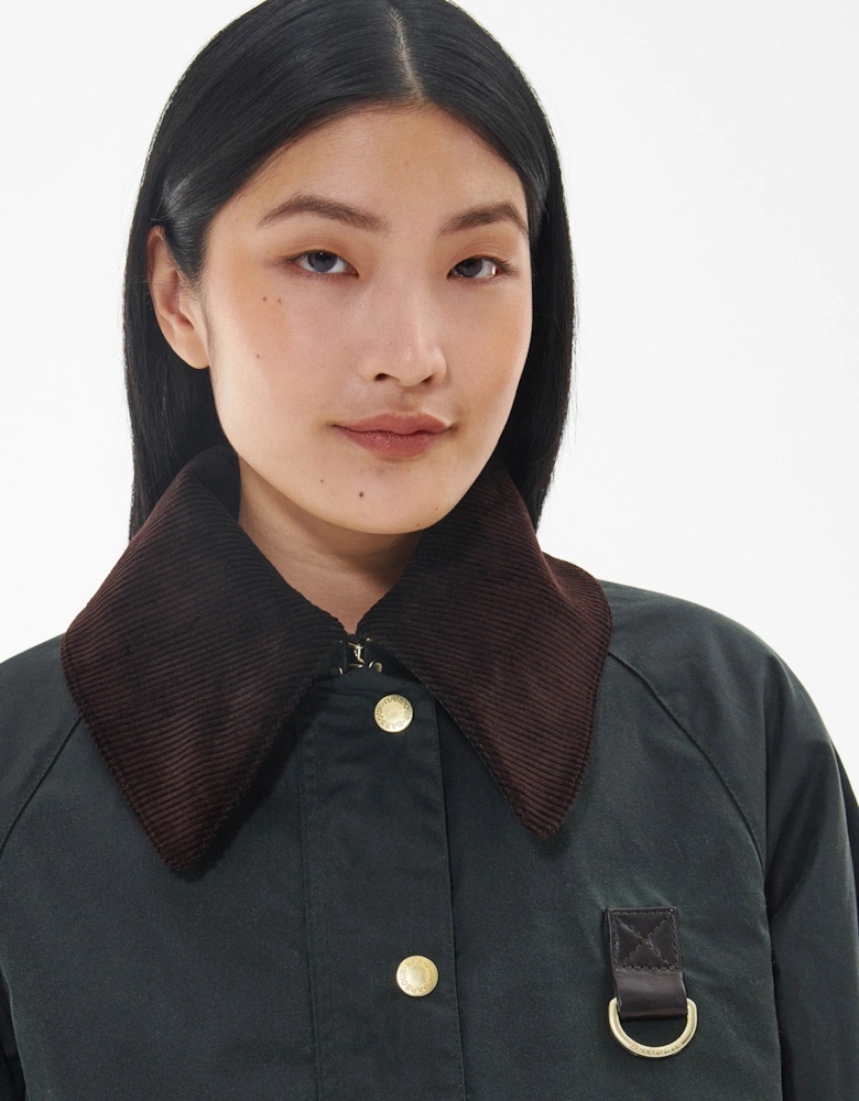 Catton Womens Wax Jacket - Sage/Ancient