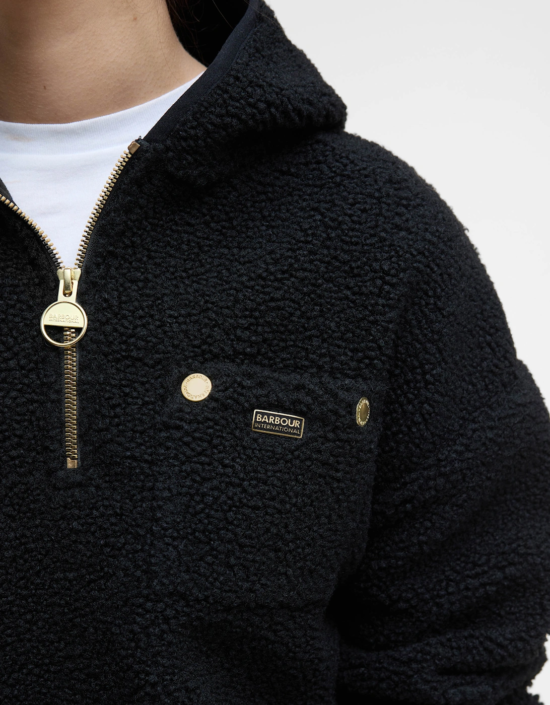 Lola Womens Fleece Hoodie - Black