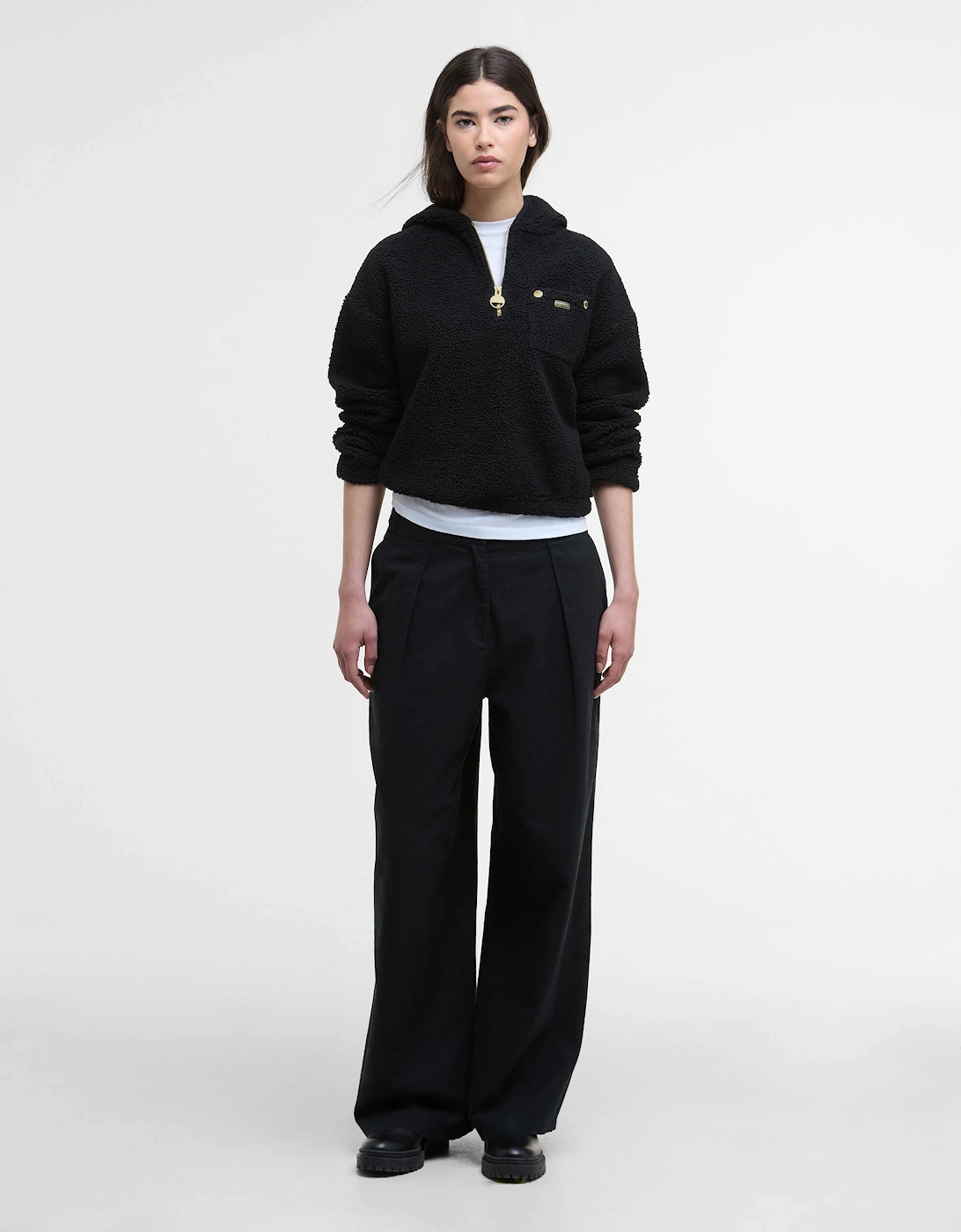 Lola Womens Fleece Hoodie - Black