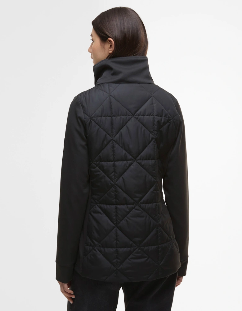 Kya Womens Quilted Sweat - Black