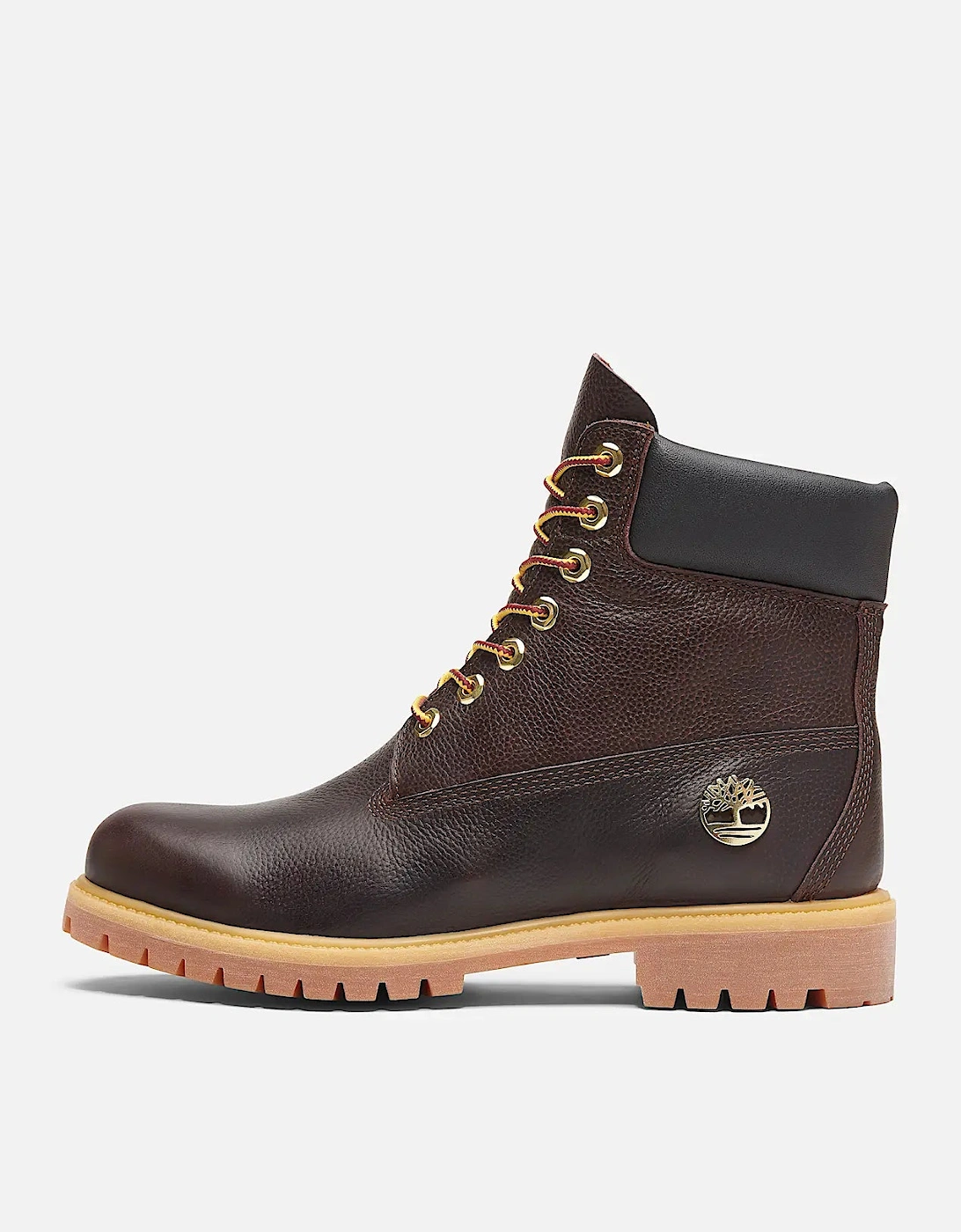 Mens Premium 6 Inch Full Grain Leather Waterproof Boot - Dark Brown/Black