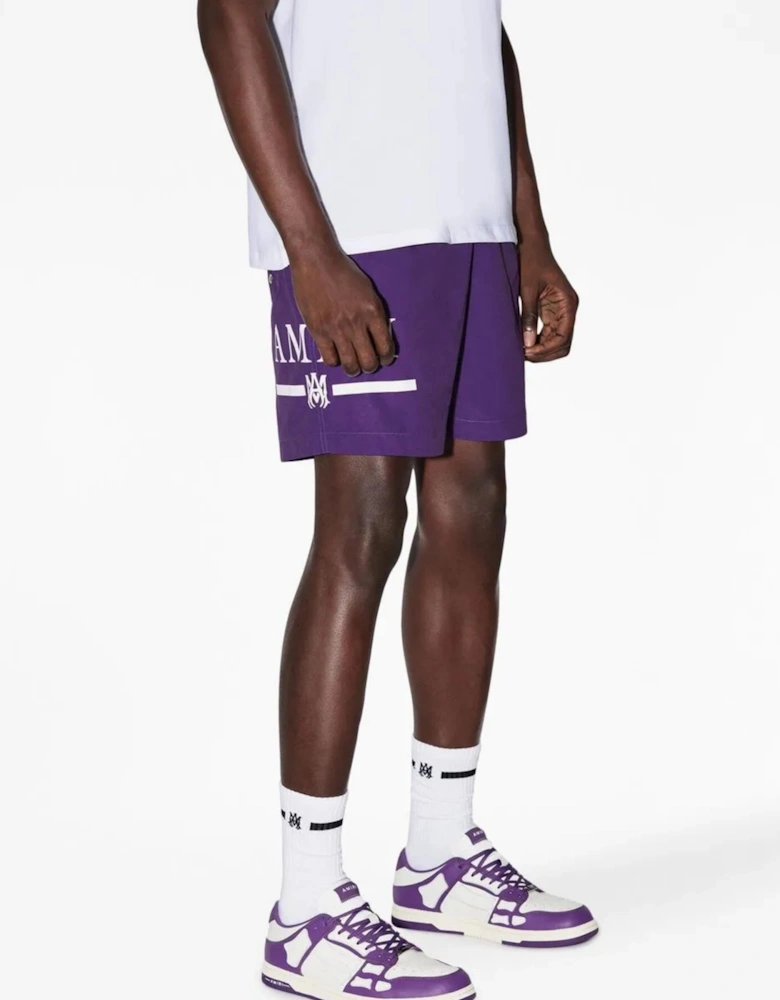MA BAR LOGO SWIM SHORTS PURPLE