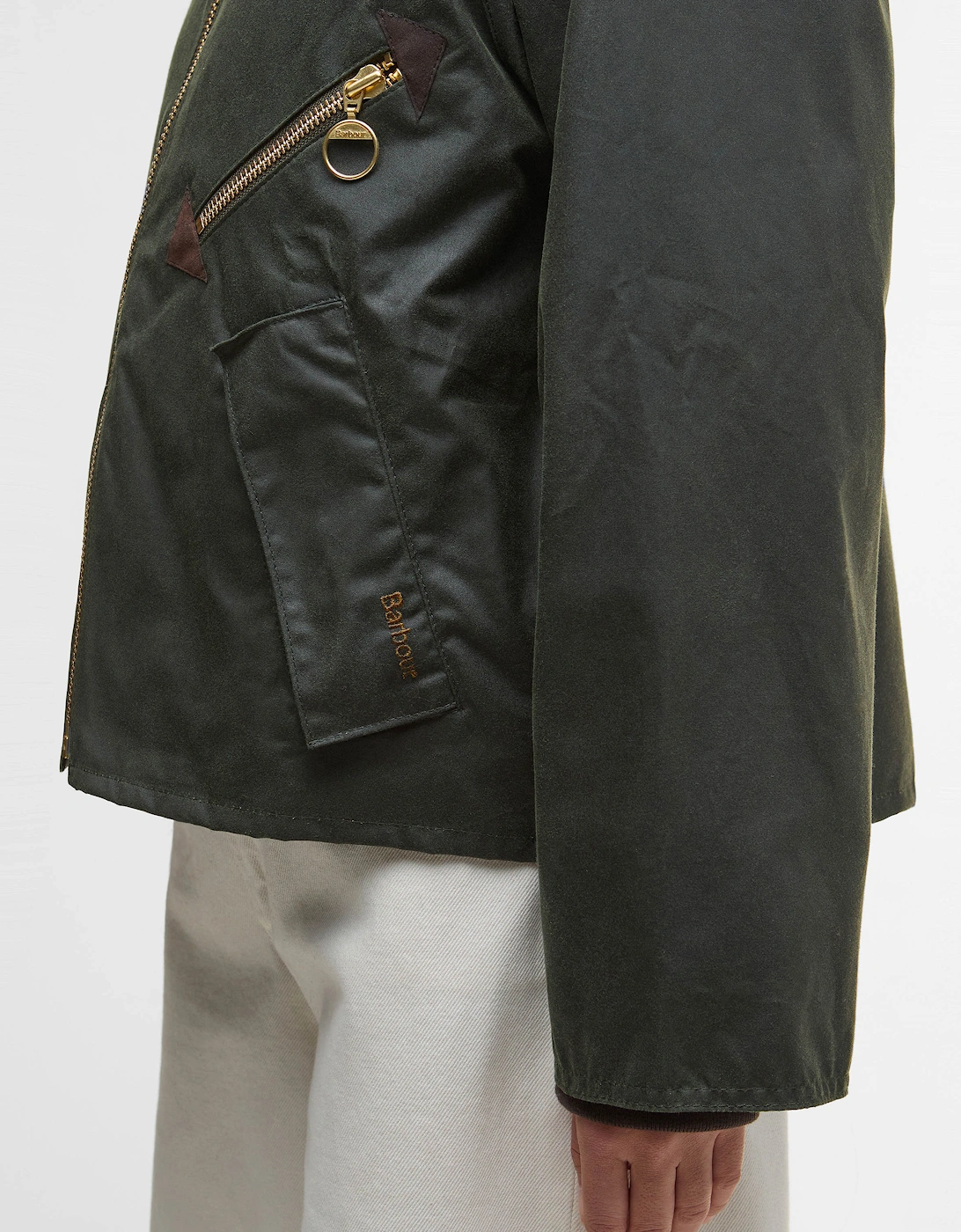 Arlene Womens Wax Jacket - Fern/Ancient Tartan