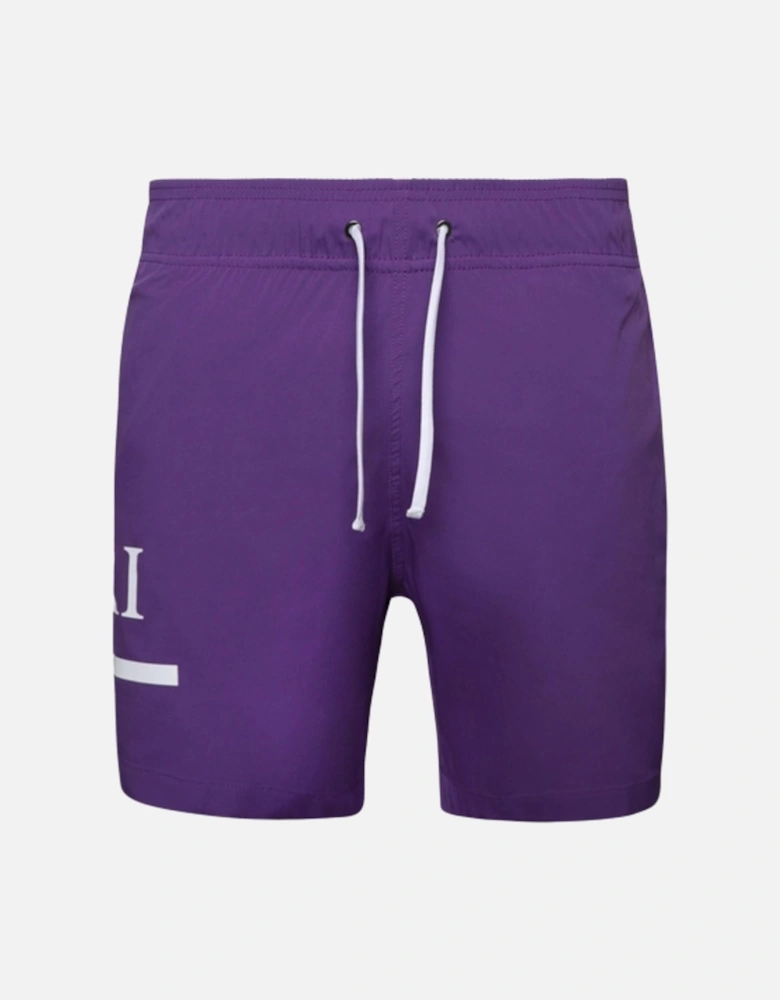 MA BAR LOGO SWIM SHORTS PURPLE