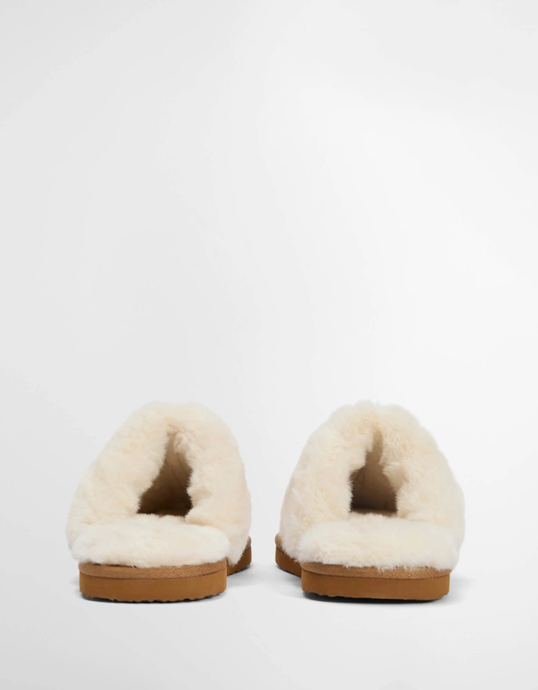 Claudia Womens Tartan Mule Slipper - Hessian Tartan