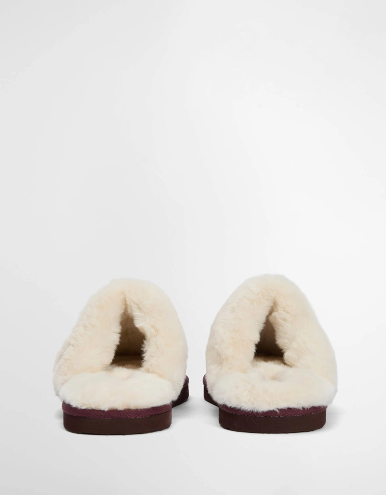 Claudia Womens Tartan Mule Slipper - Winterberry Tartan
