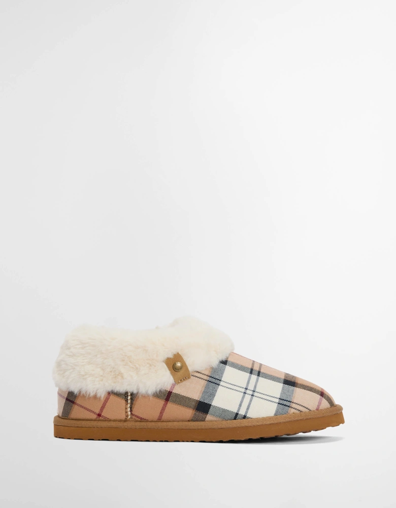 Eloise Womens Tartan Bootie Slipper - Hessian Tartan