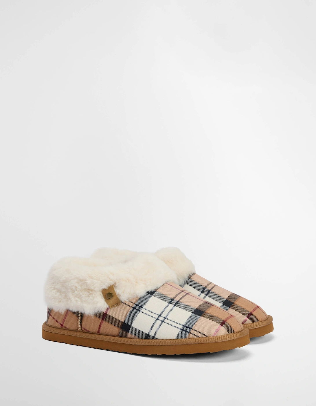 Eloise Womens Tartan Bootie Slipper - Hessian Tartan