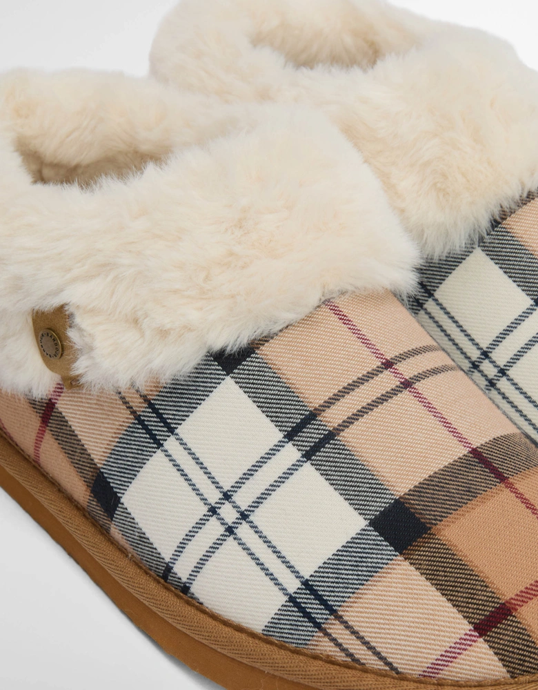 Eloise Womens Tartan Bootie Slipper - Hessian Tartan