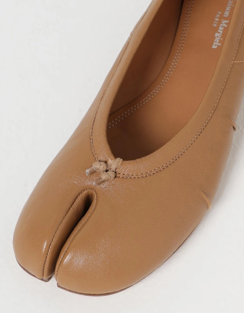 Elegant Split-Toe Leather Ballet Flats Comfortable Everyday Shoes