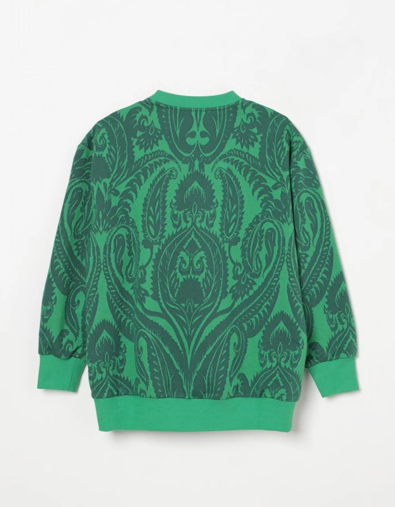 Paisley Crew Neck Sweatshirt