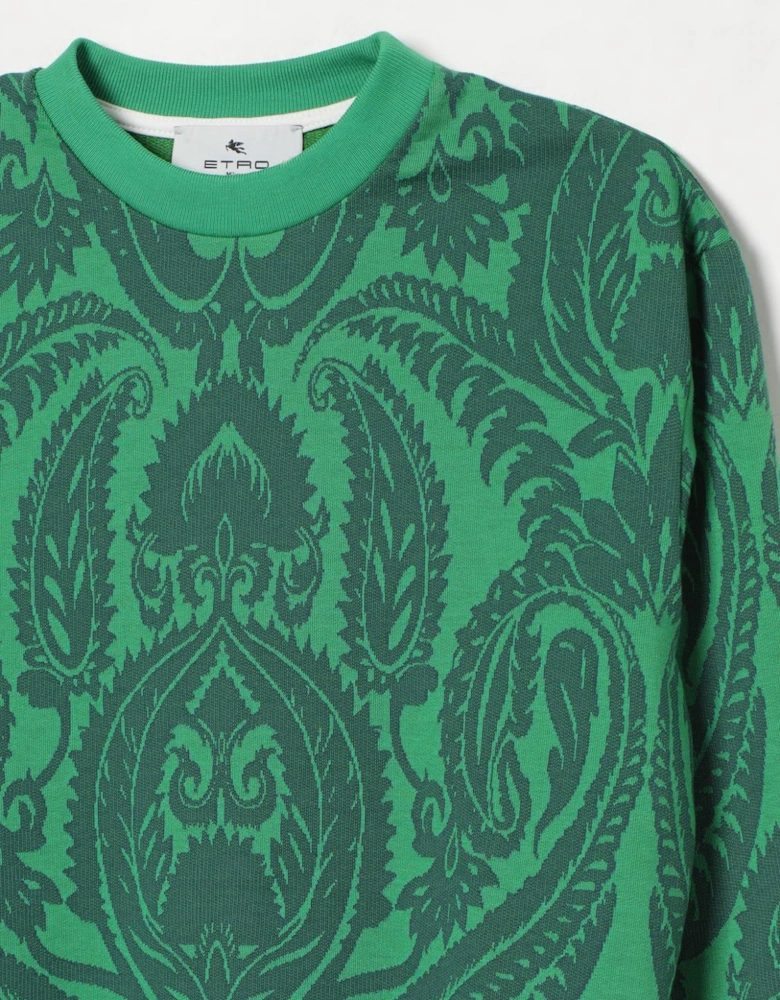 Paisley Crew Neck Sweatshirt