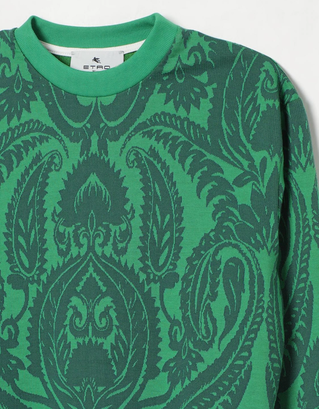 Paisley Crew Neck Sweatshirt