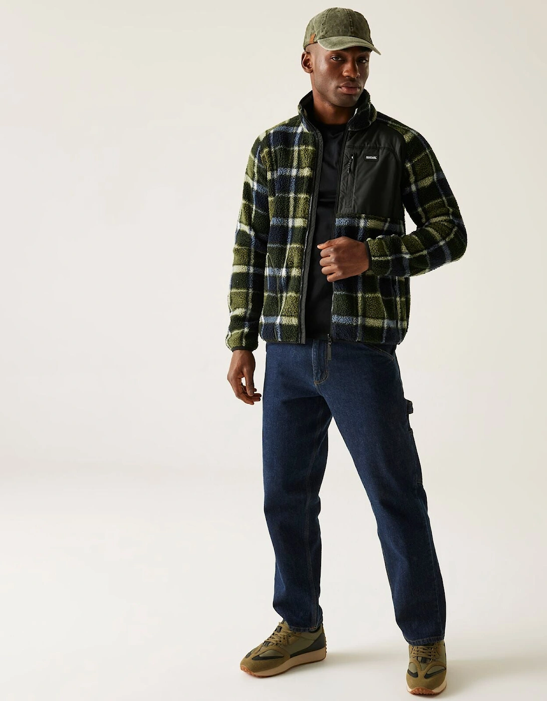 Mens Frankie Borg Full Zip Fleece, 2 of 1