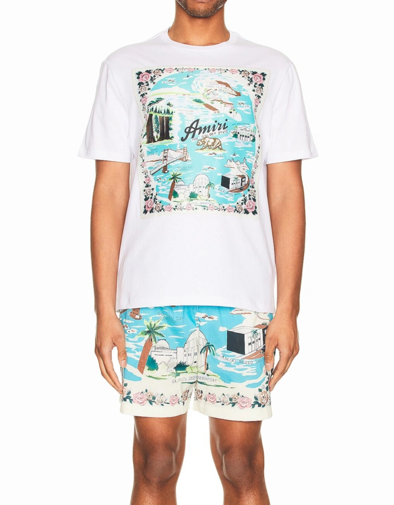 AMIRI CALIFORNIA HAWAIIAN SWIM SHORTS
