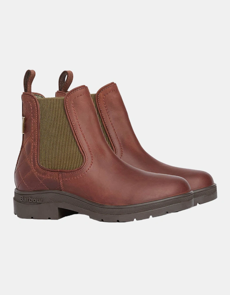 Amble Womens Chelsea Boot - Mahogony/Choc Nubuck