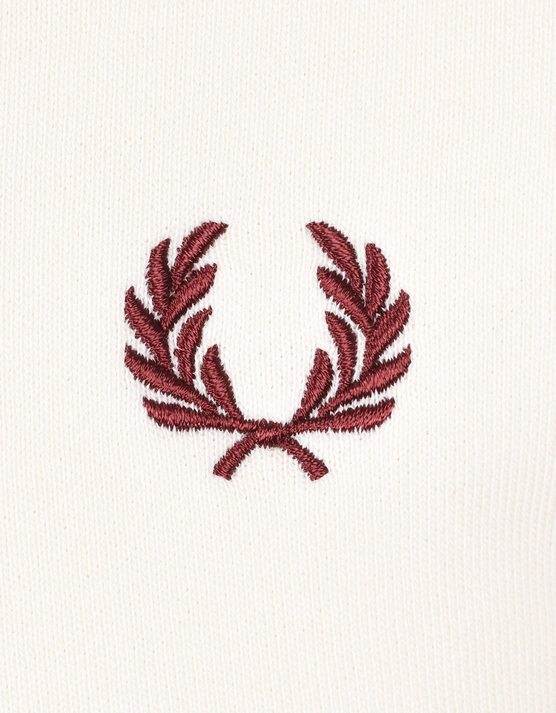 Half Zip Sweatshirt Ecru/Court Blue/Oxblood