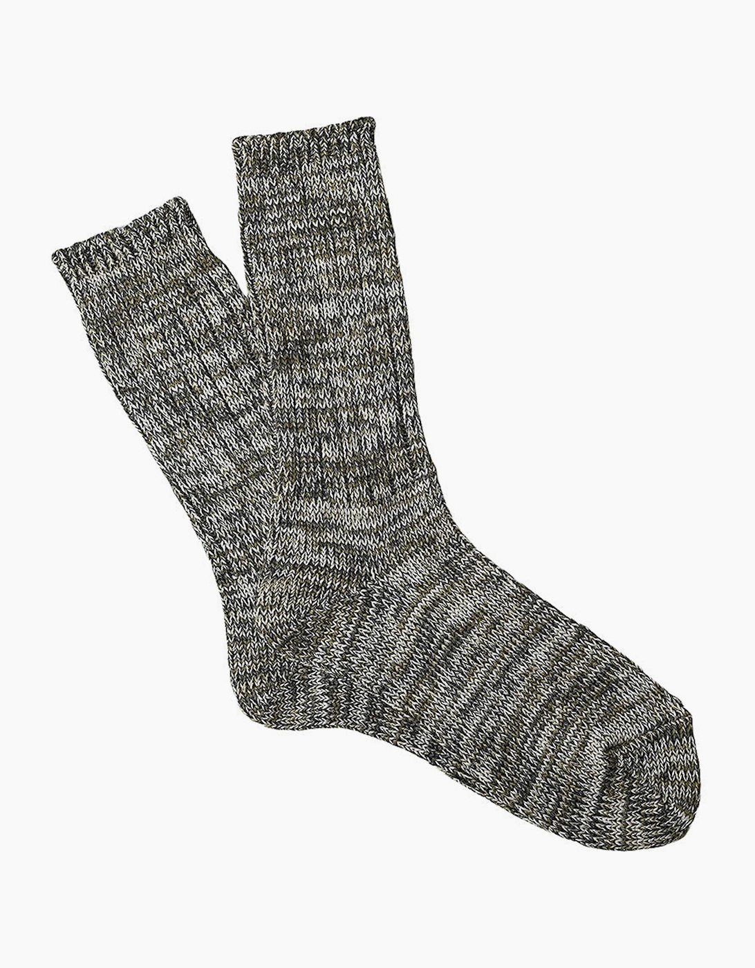 Anonymous Ism Men's Anonymous Ism 5 Colour Mix Crew Socks - Green