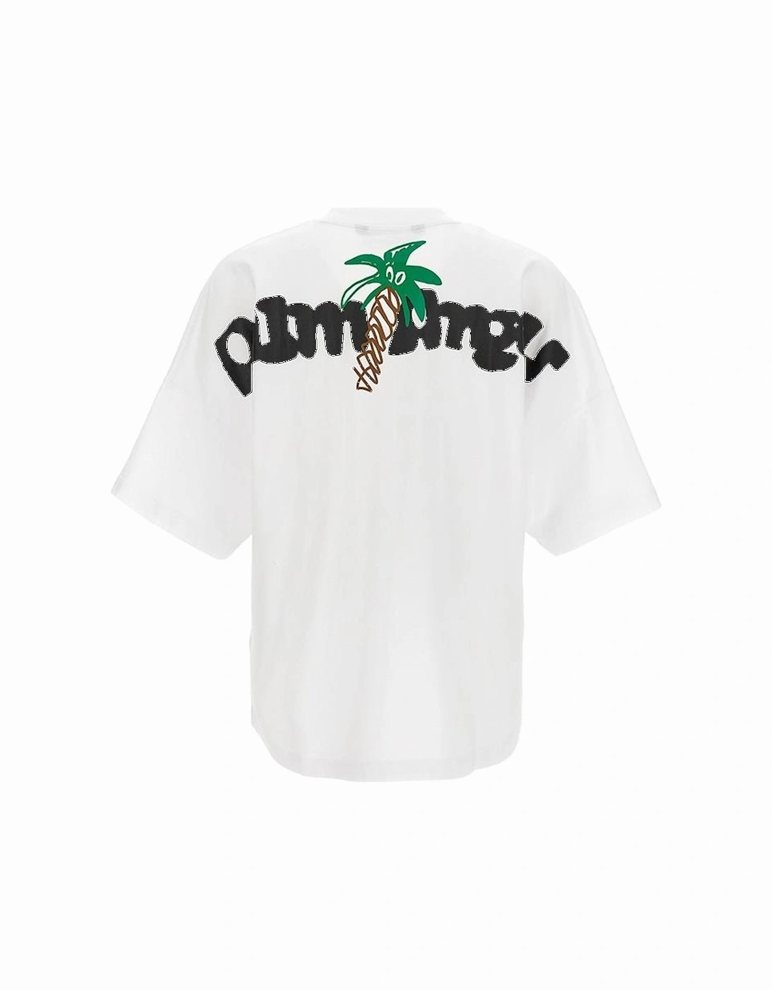 Palm Angel Palm Tree Design Oversized Fit T Shirt in White