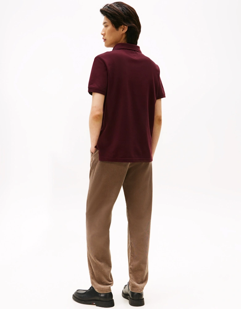 1985 Regular Fit Mens Polo - Deep Burgundy