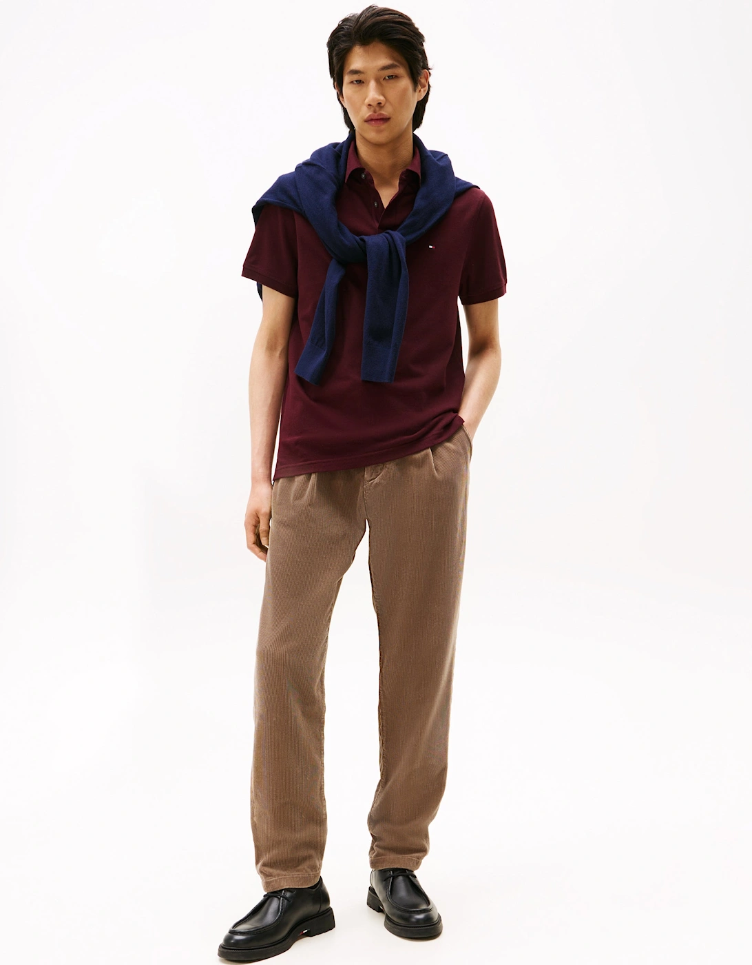 1985 Regular Fit Mens Polo - Deep Burgundy