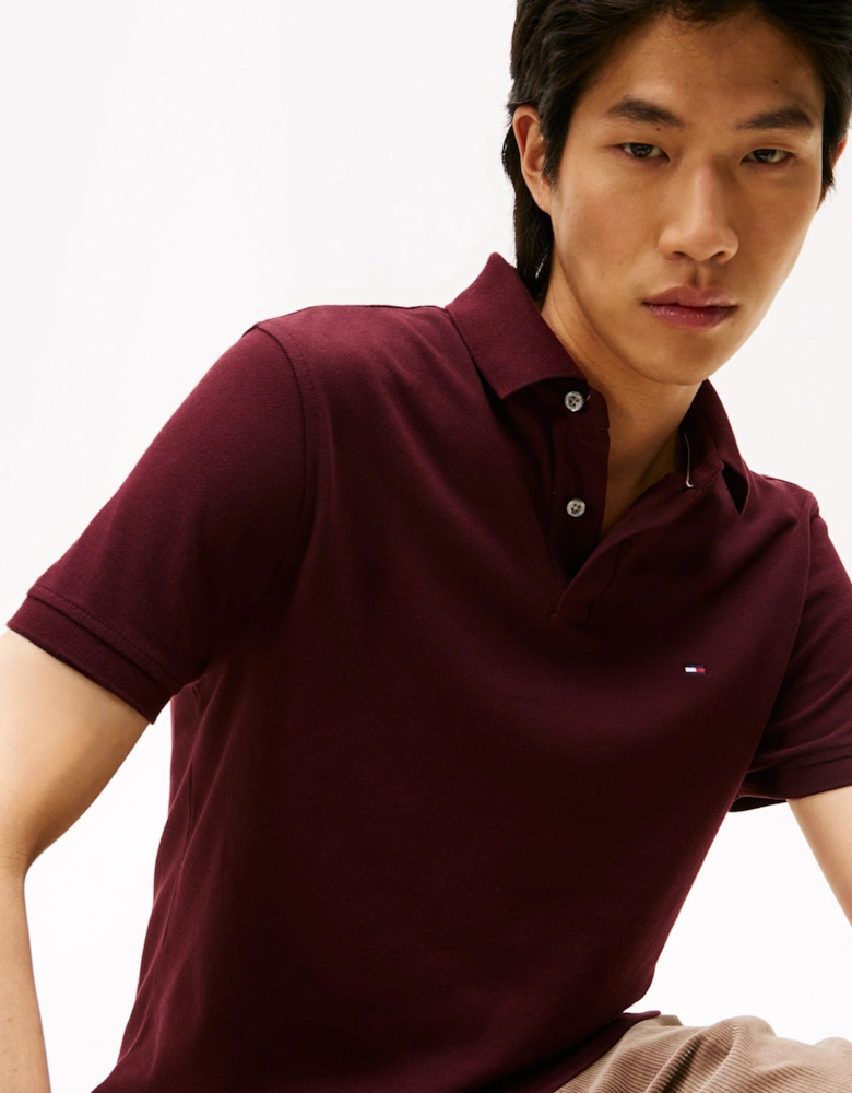 1985 Regular Fit Mens Polo - Deep Burgundy