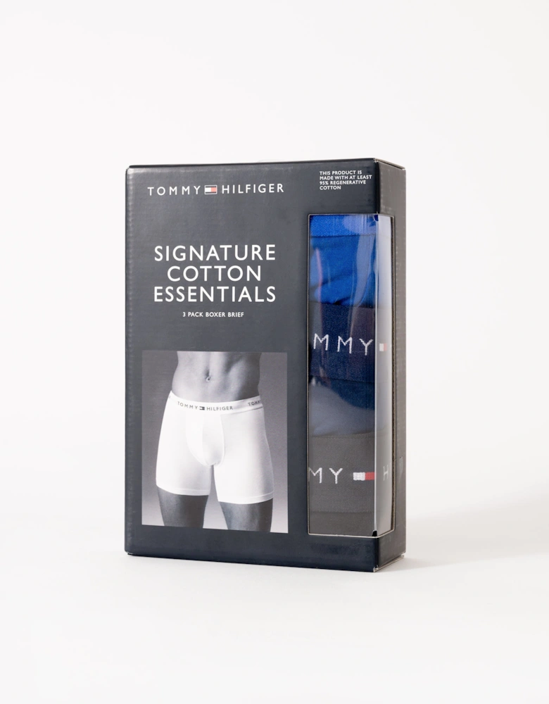 3 Pack Mens Boxer Briefs - Noble Blue/Prep Navy/Black