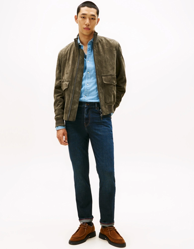 Denton Mens Straight Leg Jeans - Blacker Blue