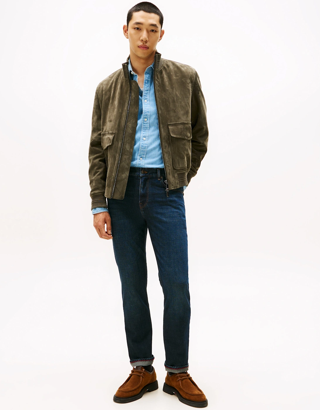 Denton Mens Straight Leg Jeans - Blacker Blue
