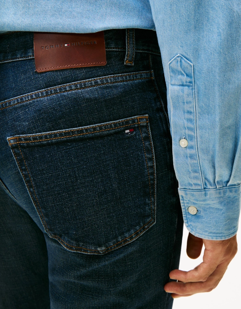 Denton Mens Straight Leg Jeans - Blacker Blue