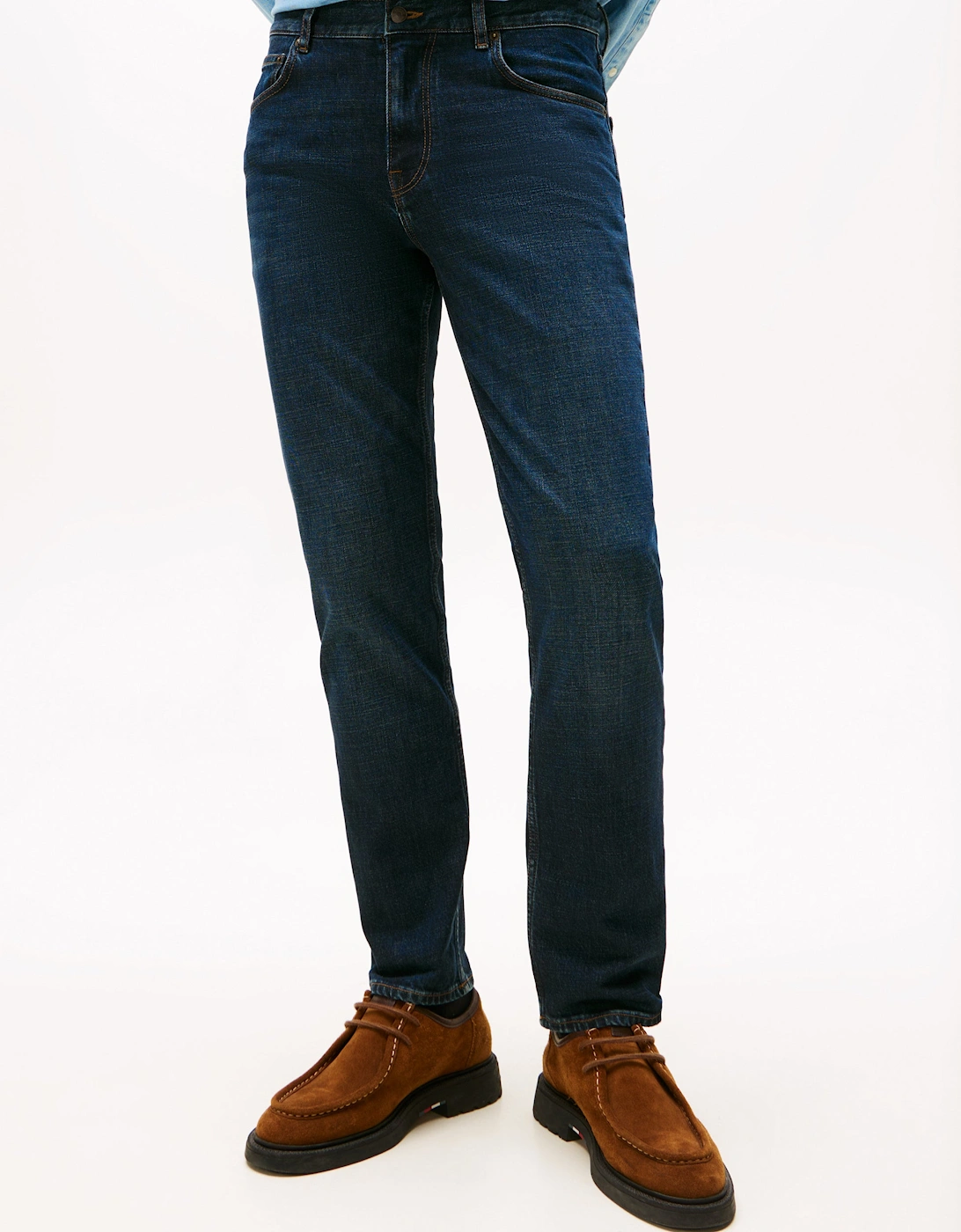 Men's Tommy Hilfiger Denton Mens Straight Leg Jeans - Blacker Blue - Navy - Size: 36/32