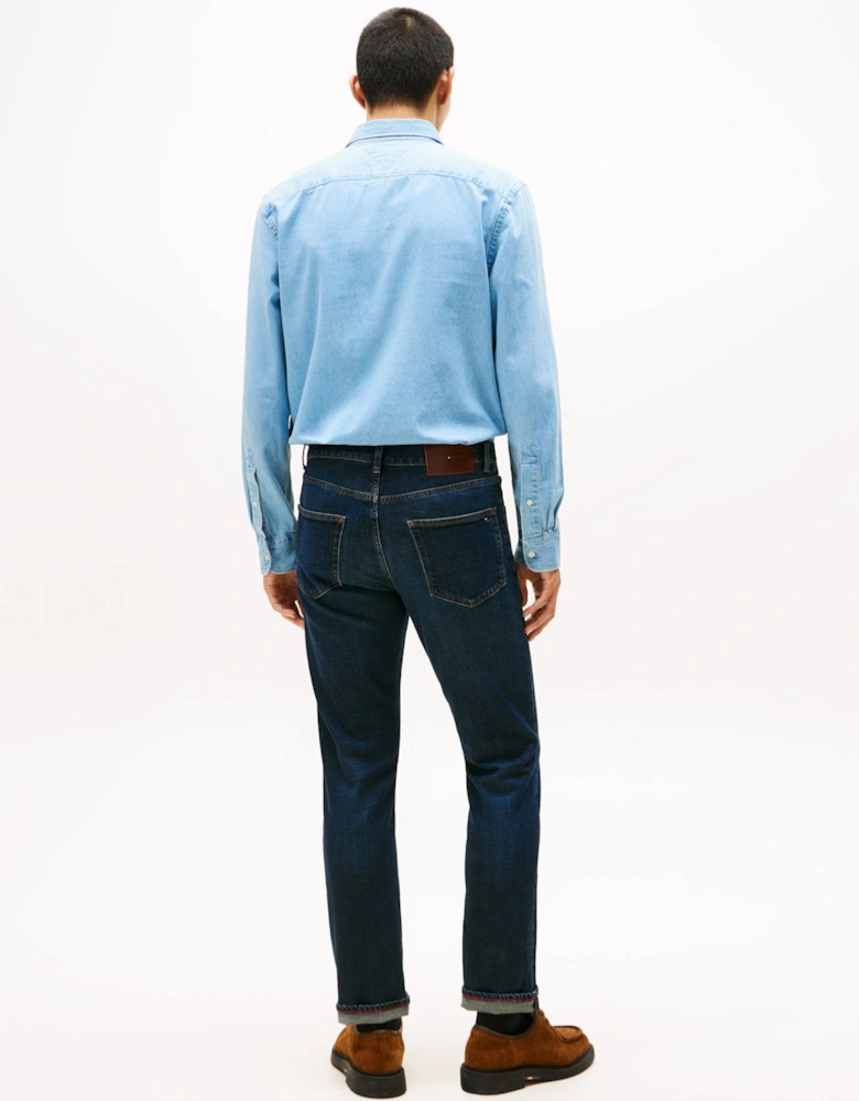 Denton Mens Straight Leg Jeans - Blacker Blue