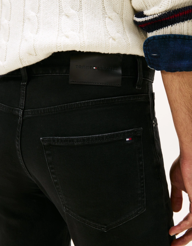 Denton Mens Straight Leg Jeans - Croft Black