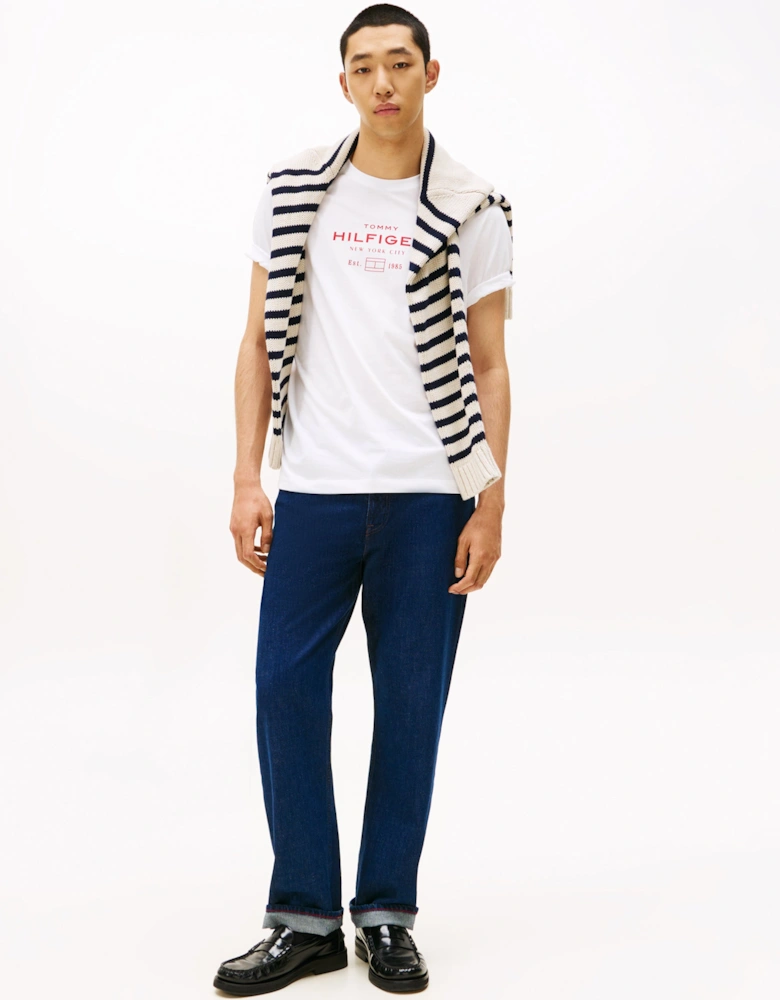 Stack Hilfiger Mens Graphic T-Shirt - White